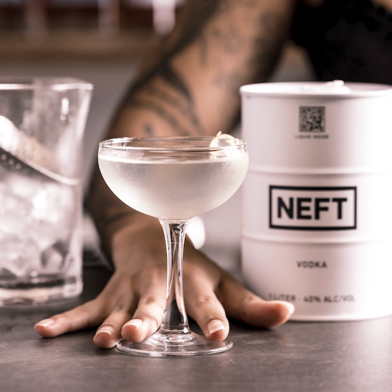 NEFT Vodka White Barrel 1L