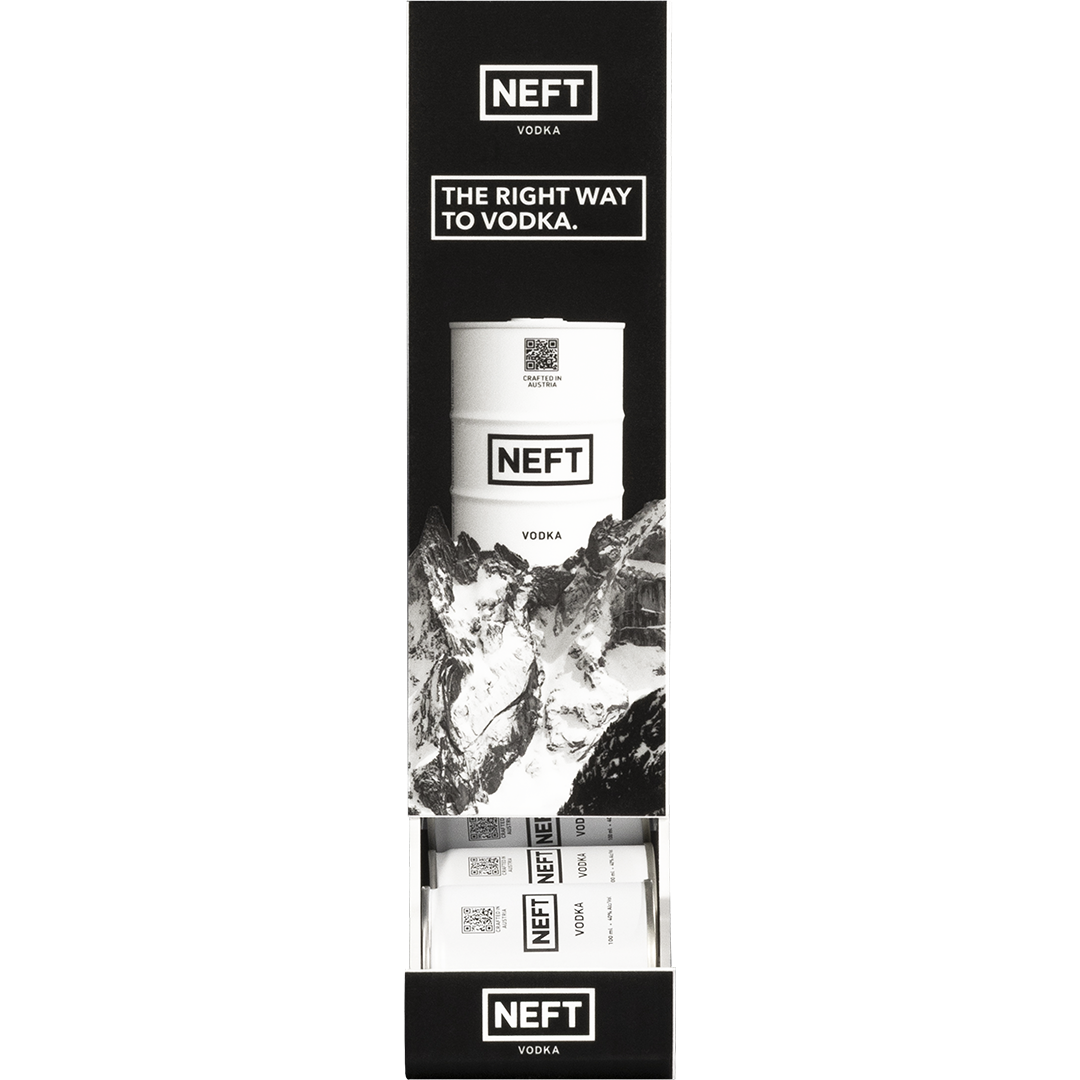 NEFT Vodka Mini Barrel Dispenser Bundle NEW